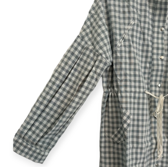 Anthropologie English Factory Checkered Balloon Sleeve Jacket - Picture 4 of 10